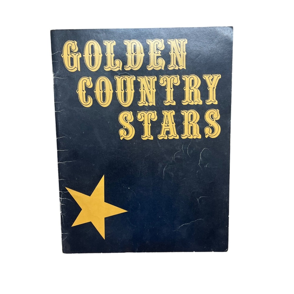 Vintage Golden Country Stars Program Signed Sonny James Johnny Cash Memorabilia